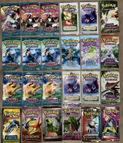 Assorted Pokemon Pack Wrappers: Skyridge, EX Deoxys, Base Set, And More! - Image 1