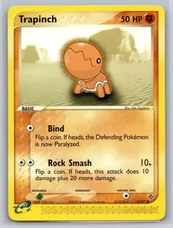 Trapinch 79/97 Pokemon 2003 EX Dragon e-Card Near Mint or Better - Image 1