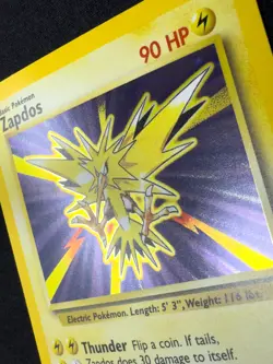 NM Zapdos Base Set 16/102 Holo Unlimited Pokemon TCG WOTC - Image 3