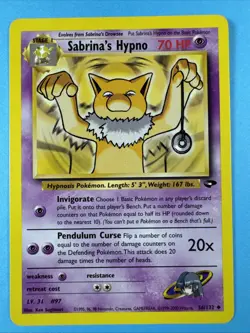 Sabrina's Hypno 56/132 NM/MINT Normal Gym Challenge Uncommon Pokemon Card - Image 1
