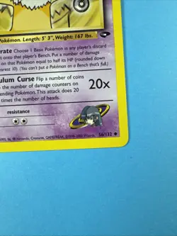 Sabrina's Hypno 56/132 NM/MINT Normal Gym Challenge Uncommon Pokemon Card - Image 4