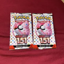 Pokemon TCG 151 Scarlet and Violet English Booster Pack x 2 Sealed - Image 1