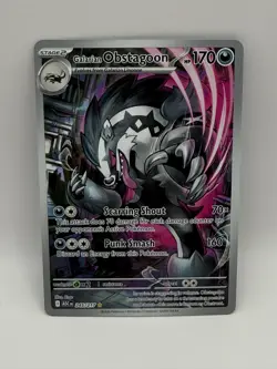Pokemon Mega Evolution Ascended Heroes Galarian Obstagoon 245/217 IR - Image 1