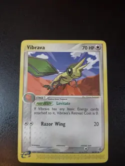 Pokemon TCG- Vibrava 46/97 EX Dragon Uncommon 2003 ereader Nintendo LP-NM - Image 1