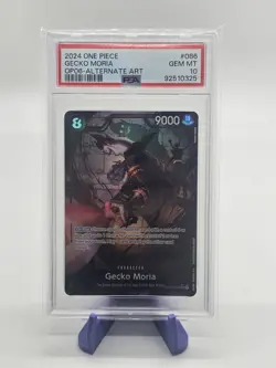 Gecko Moria OP06-086 Wings Of The Captain Alt Art One Piece PSA 10 Gem Mint - Image 1