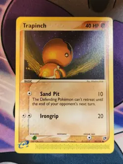 Trapinch 82/100 EX Sandstorm 2003 Non Holo Pokemon Card LP- Near Mint - Image 1