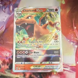 Pokemon Charizard VSTAR Ultra Rare Full Art Holo Brilliant Stars 018/172 Card - Image 1