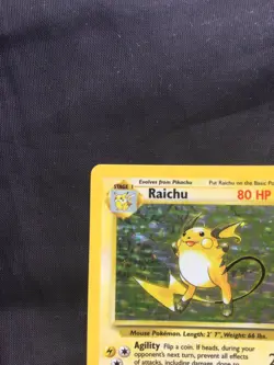 Pokemon Cards: Base Set Rare Holo: Raichu 14/102 - Image 3