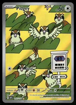 Pokemon Cards Pidgey 207/197 Obsidian Flames Illustration Rare NM *2 - Image 1