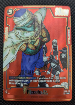 (Piccolo Jr) FB06-113 Alt Art SB01 Dragon Ball Super card Manga Red Fusion World - Image 1