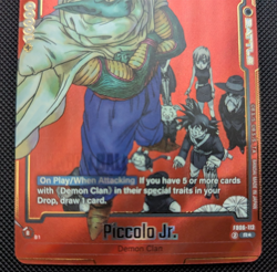 (Piccolo Jr) FB06-113 Alt Art SB01 Dragon Ball Super card Manga Red Fusion World - Image 4