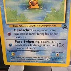 Pokemon Card - Psyduck WOTC Black Star League Promo #20 - Image 4