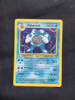 Pokemon Cards: Base Set Rare Holo: Poliwrath 13/102 - Image 1