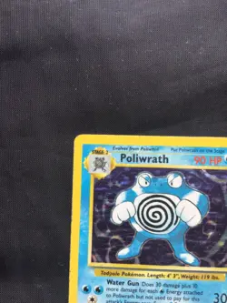 Pokemon Cards: Base Set Rare Holo: Poliwrath 13/102 - Image 3
