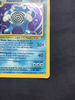 Pokemon Cards: Base Set Rare Holo: Poliwrath 13/102 - Image 5