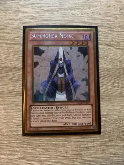 PGLD-EN089 Summoner Monk Gold Rare Mint Condition YuGiOh Card - Image 1