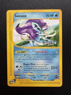 Pokemon TCG Suicune 53 Wotc Black Star Promo Pokemon Movie 2002 Rare Card - Image 1