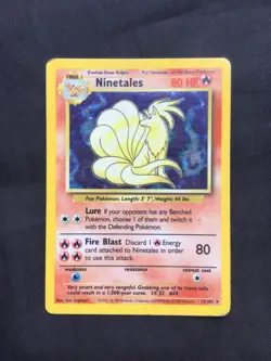 Pokemon Cards: Base Set Rare Holo: Ninetales 12/102 - Image 1