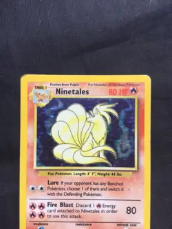 Pokemon Cards: Base Set Rare Holo: Ninetales 12/102 - Image 2