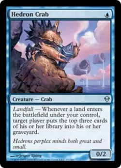 1x NM-Mint, English Regular Hedron Crab Zendikar - Image 1