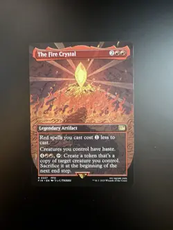 MTG Final Fantasy English The Fire Crystal Borderless 0337 Non-Foil - Image 1