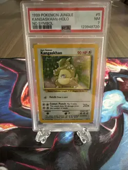 Pokemon Pokemon 1999 Jungle Kangaskhan Holo No Symbol #5 PSA 7 NM - Image 1
