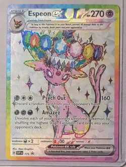 Espeon EX 175 Black Star Promo Prismatic Evolutions Pokemon 2025 - Image 1
