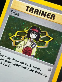 Pokemon Lightly Played Erika - 16/132 - Holo Rare - Unlimited Edition English - Image 2