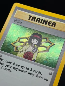 Pokemon Lightly Played Erika - 16/132 - Holo Rare - Unlimited Edition English - Image 3