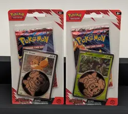 Set of 2 Sealed Eevee & Zarude Promo Blister Packs Pokemon TCG Destined Rivals - Image 1