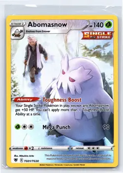 Pokemon TCG - Astral Radiance - Abomasnow Holo Rare Trainer Gallery TG01/TG30 - Image 1
