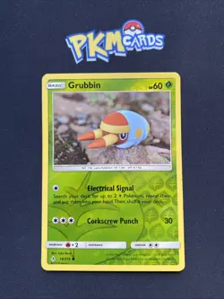 Pokemon TCG Grubbin Unbroken Bonds 18/214 Reverse Holo LP. - Image 1
