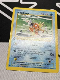 Pokemon Magikarp 35/102 1st Edition Shadowless Base Set Uncommon 1999 WOTC - Image 2