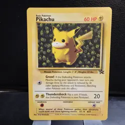 Pokemon Pikachu 1st Edition Black Star Promo Error Card - Image 1