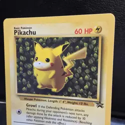 Pokemon Pikachu 1st Edition Black Star Promo Error Card - Image 3