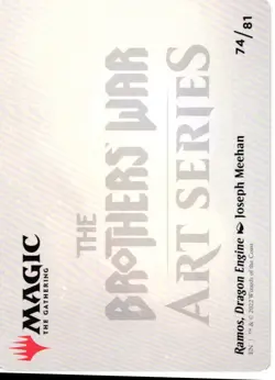 Ramos, Dragon Engine Art Card 74 - Brothers War: Art Series - Image 2