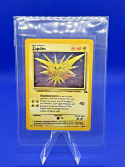 Pokemon TCG Zapdos Holo Rare Card 15/62 Fossil Base Set, Vintage 1999 LP WOTC - Image 1