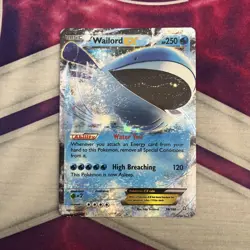 Pokemon TCG Wailord-EX Primal Clash Holo Card 38/160 EX Rare - Image 1