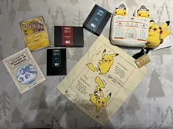 Pokemon x Natural History Museum Pikachu Jumbo Card Sealed + Plush Bundlee - Image 1