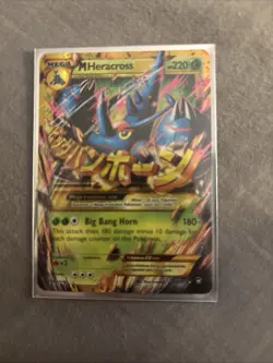 Pokemon TCG M Heracross EX 112/111 Furious Fists Holo Card 2014 - Image 1