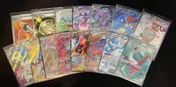 Pokemon Full Art Ex, Gx, V Lot English 15 Cards! - Image 1
