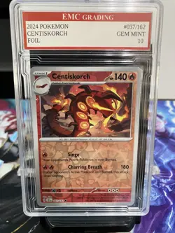 CENTISKORCH 2022 FOIL #037/162 Pokemon Card GRADED 10 TCG CCG - Image 1