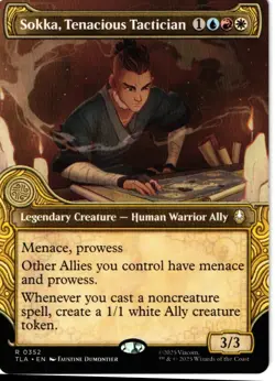 Sokka, Tenacious Tactician (Showcase) 352 Rare NM NonFoil - MTG Avatar - Image 1