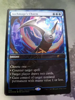MtG - Archmage's Charm x1 - Foil Store Championship Promo Magic the Gathering - Image 1