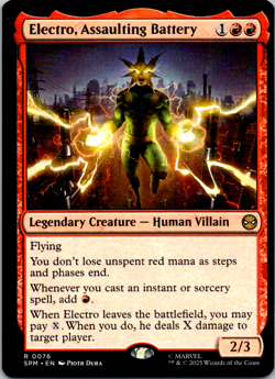 Electro, Assaulting Battery #76 || MTG - Marvel's Spider-Man || 2025 - Image 1