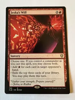 Jeska's Will - Commander Legends: Battle for Baldur's Gate #799 - MtG - Image 1