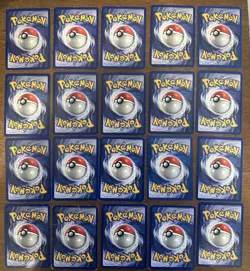 Base Set Lot of 20 Uncommons/Commons, No Duplicates - Vintage Pokemon TCG Cards - Image 2