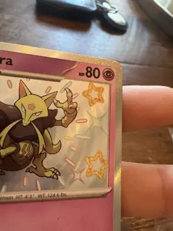 Pokemon Kadabra TCG Holo Shiny Rare Card Scarlet & Violet Paldean Fates - Image 3