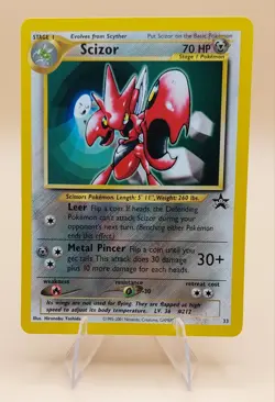 Scizor Pokemon Black Star Promo #33 WOTC 2001 Mint (1) - Image 1