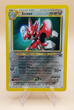 Scizor Pokemon Black Star Promo #33 WOTC 2001 Mint (2) - Image 1